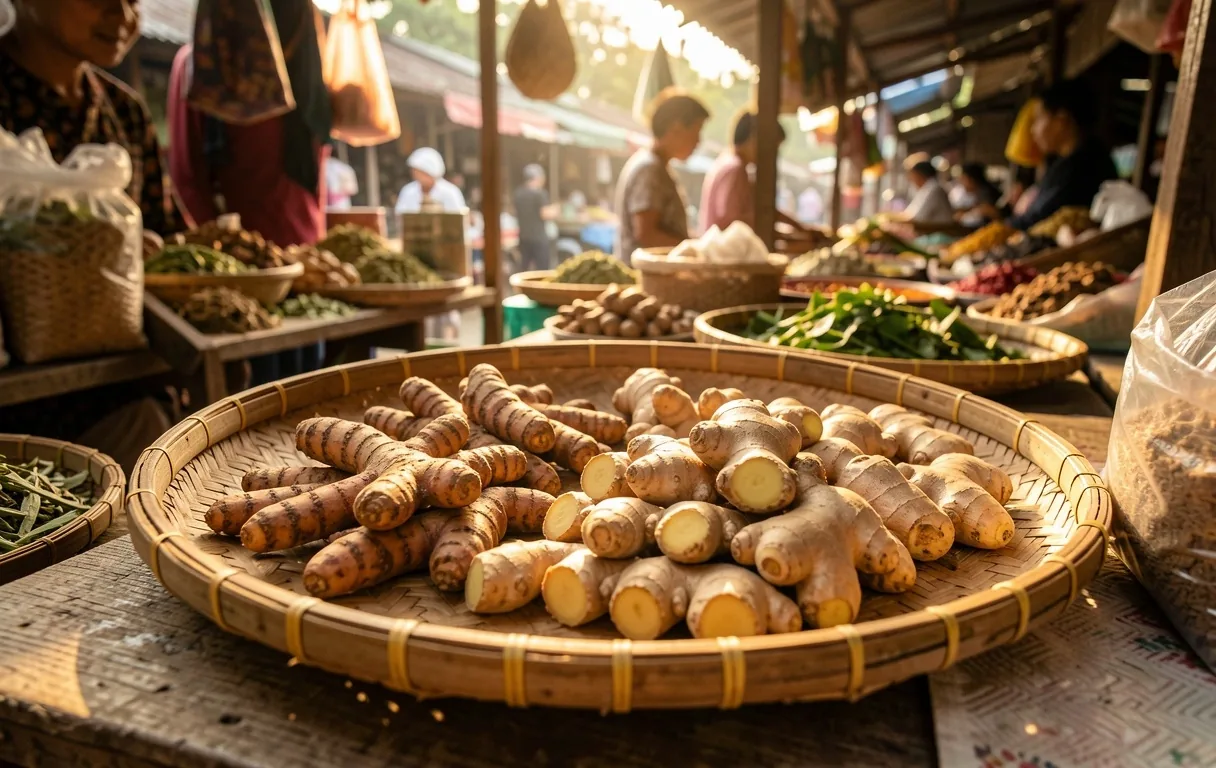 Bahan herbal berkualitas dari pasar tradisional